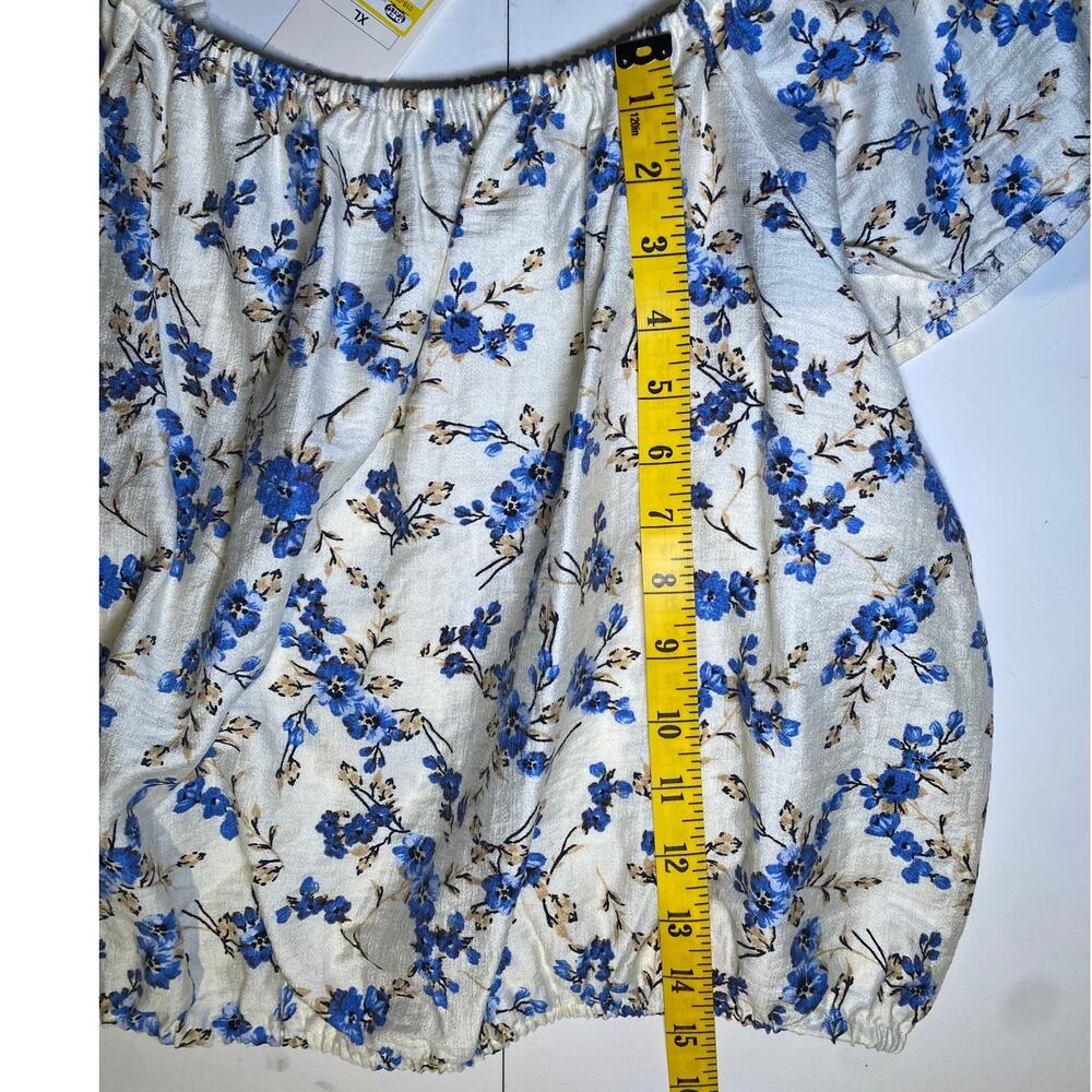 NWT - A New Day Women's XL Floral Off-Shoulder Blouse - Picture 7 of 10